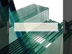 8mm 10mm Ultra-Klar gehärtetes Glas / Sicherheitsglas / Hartglas / Duschglastürglas / Fensterglas / Ausstellungsraumglas / Hartglas / Bauglas / Fensterglas