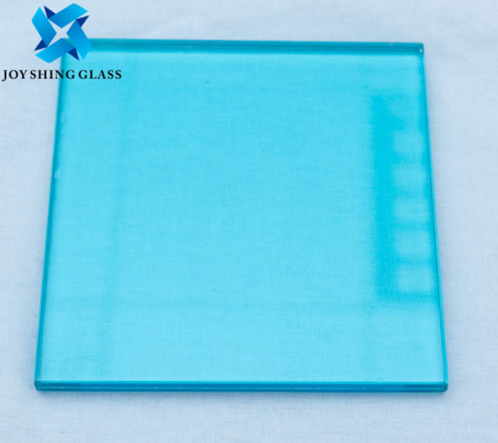Farbiges Schichtglas 0,76 mm Ozeanblau PVB Schichtsicherheitsglas