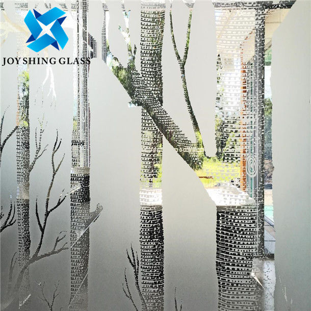 Seite zwei beschichtete saures geätztes Glas 4mm 5mm 6mm 8mm, die für Büro/Badezimmer Gleitschutz sind