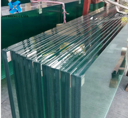 Errichtende lamellierte Glasblätter fertigten ultra klaren ausgeglichenen Glasbau besonders an