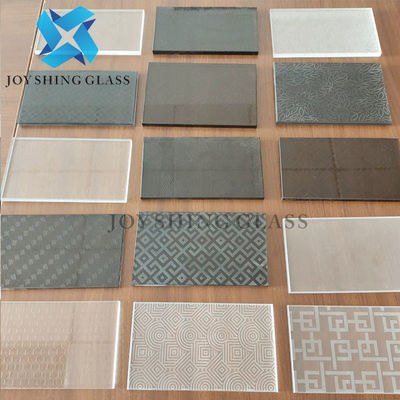Saures geätzt lamellierte Glas-6.38mm bis 100mm Grey Laminated Glass