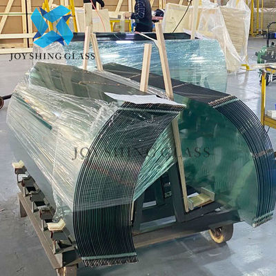 Kundenspezifische gebogene Duschtürscheibe-Stärke-Größen-Farbform