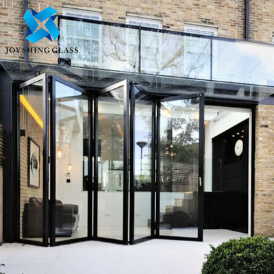 Thermal Break Aluminium Bi Fold Türen Balkon Schalldichte Glas Tür