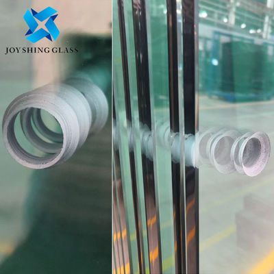 Tenniszaunglas 12 mm klares gehärtetes Glas mit Löchern